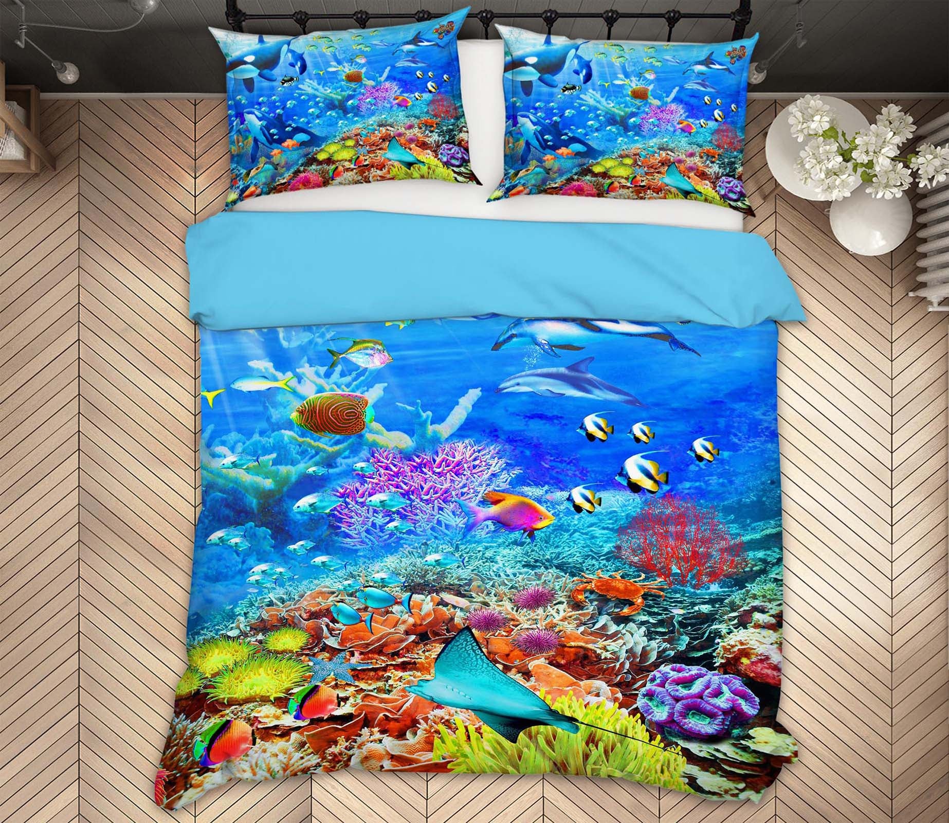 3D Undersea Fish 2034 Adrian Chesterman Bedding Bed Pillowcases Quilt