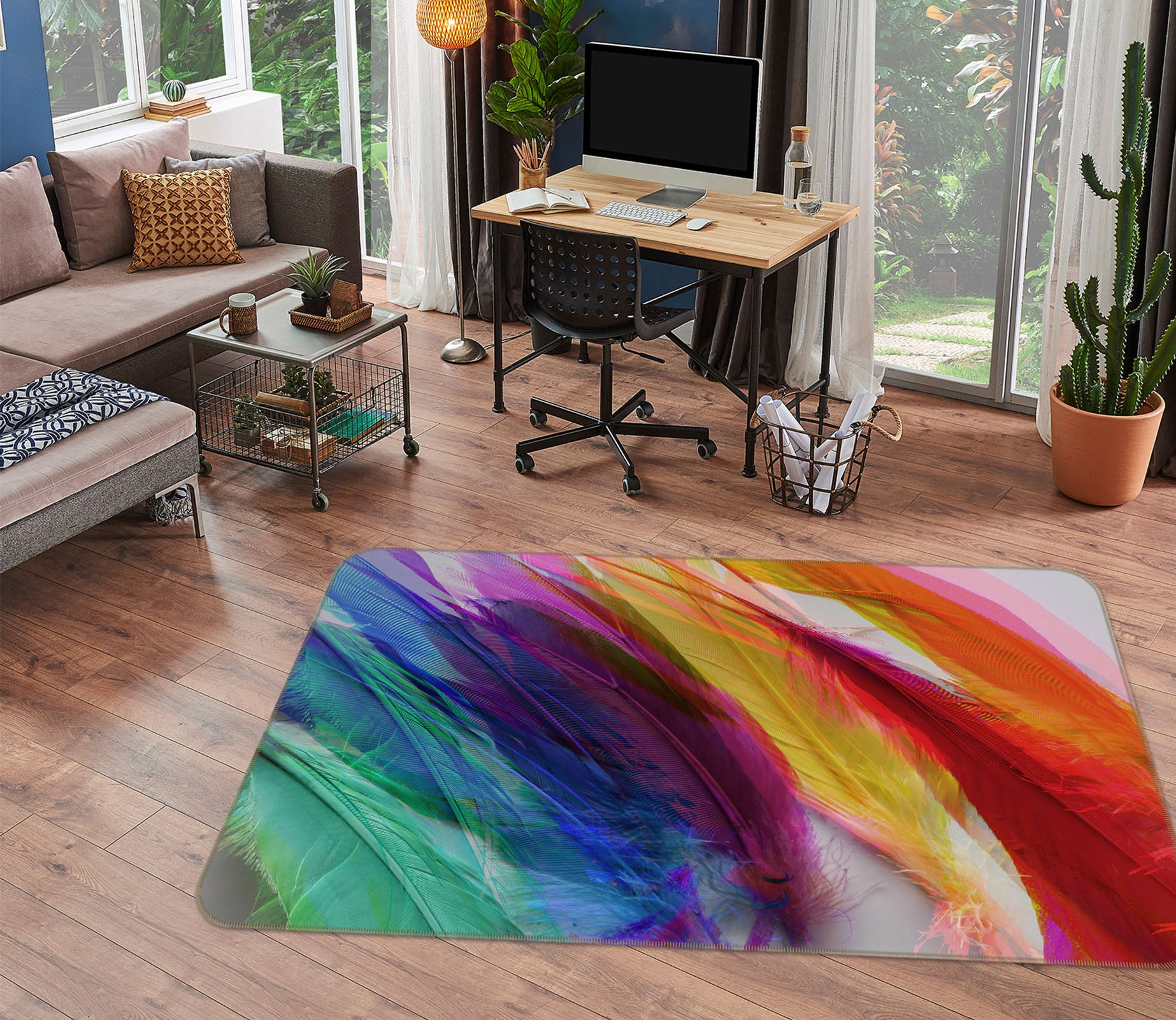 3D Landscape Shandra Smith 71008 Shandra Smith Rug Non Slip Rug Mat