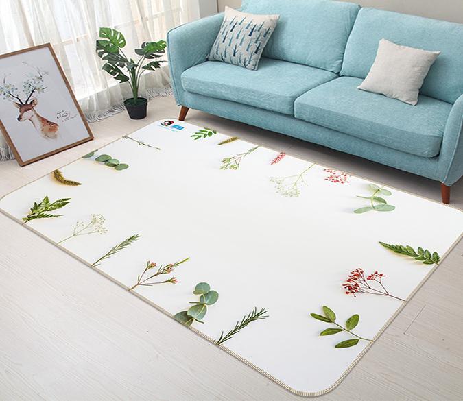 3D Leaf Placement 200 Non Slip Rug Mat